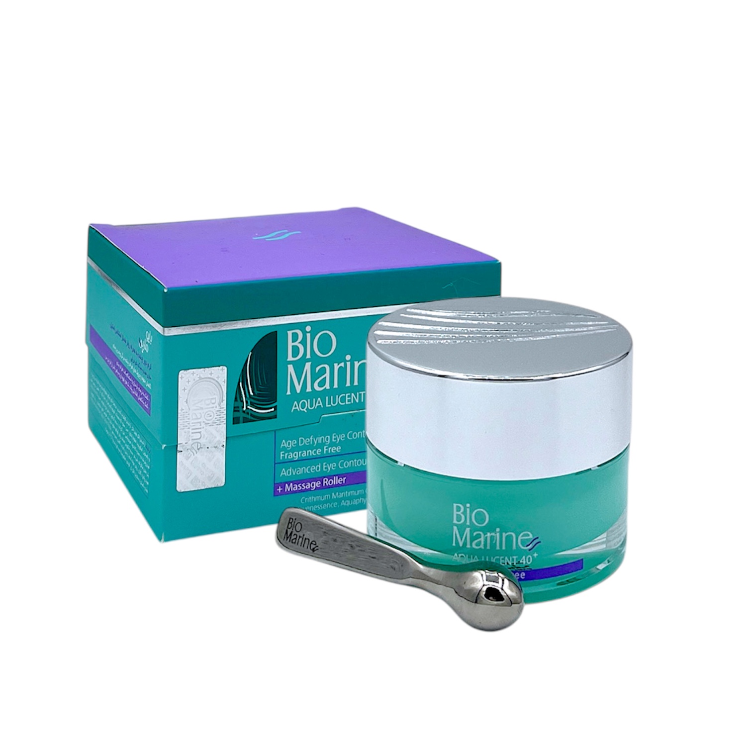 کرم دورچشم بایومارین به همراه رولر ماساژور استیل