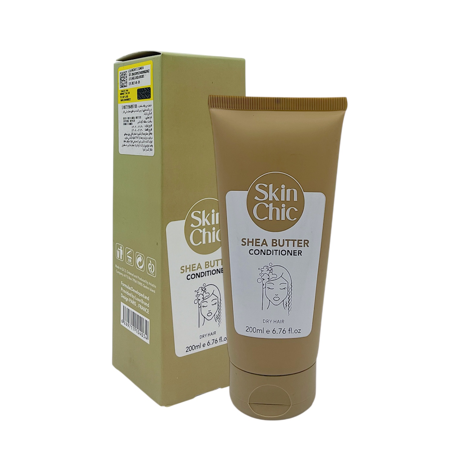 نرم کننده و ترمیم کننده قوی مو حاوی عصاره شی باتر اسکین شیک 200ml