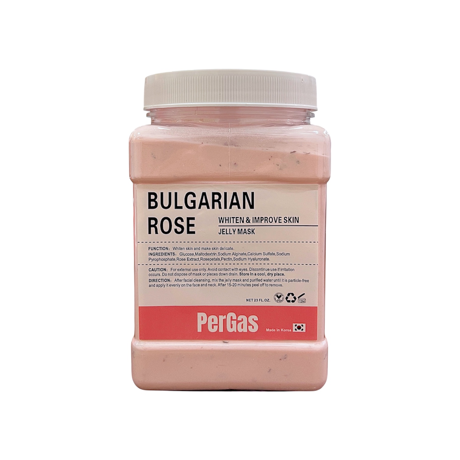 ماسک هیدروژلی روشن کننده گل رز پرگاس 700g